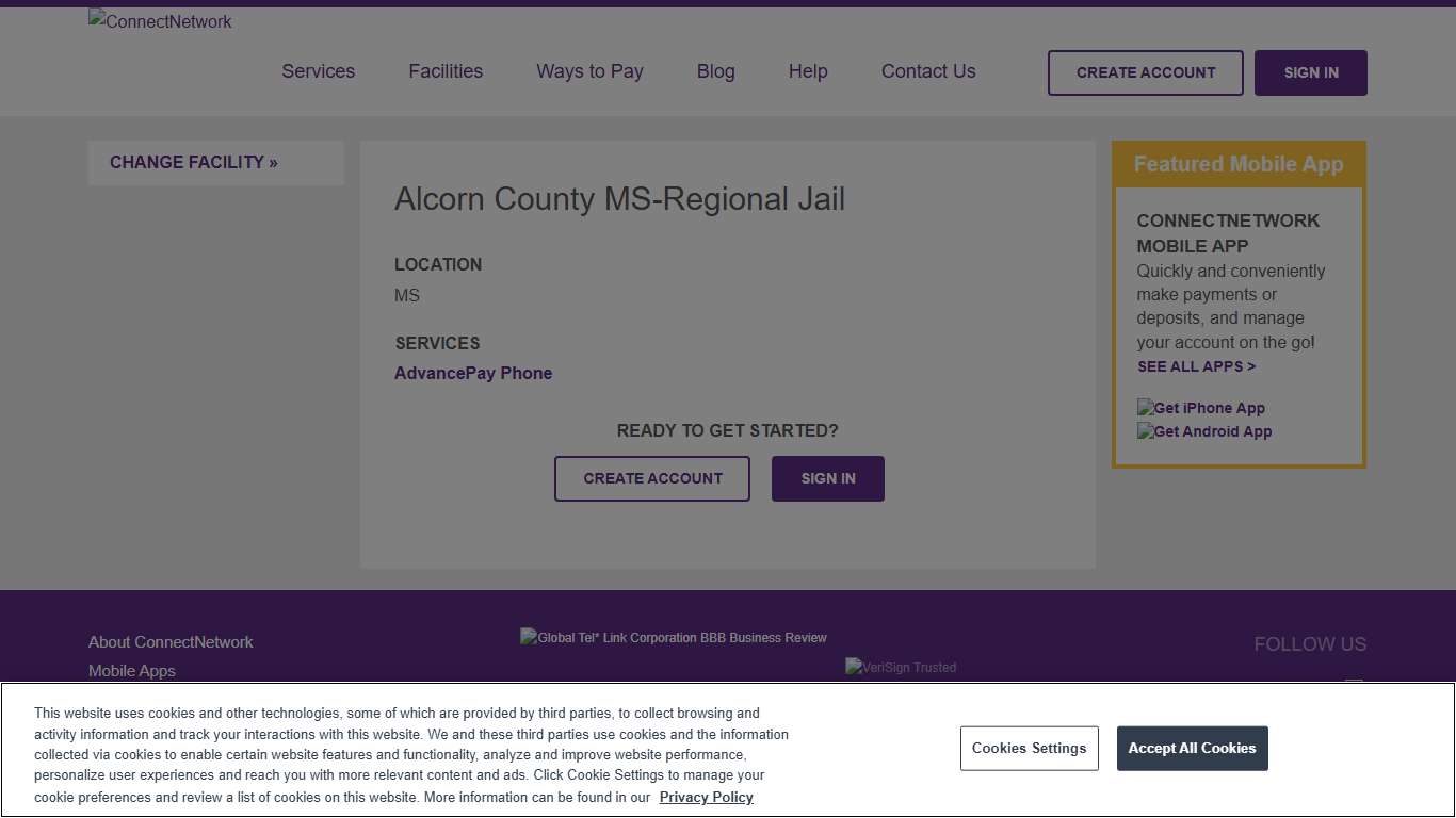 Alcorn County MS-Regional Jail | ConnectNetwork